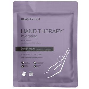 Beauty Pro Hand Therapy Moisturising Gloves with Removable Finger Tips Hand Treatment Gloves