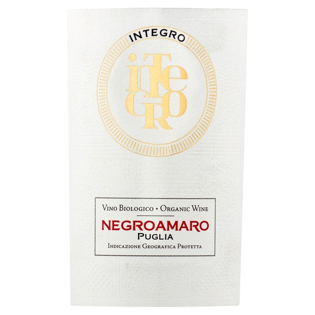 Integro Organic Negroamaro red wine 75cl, UK version