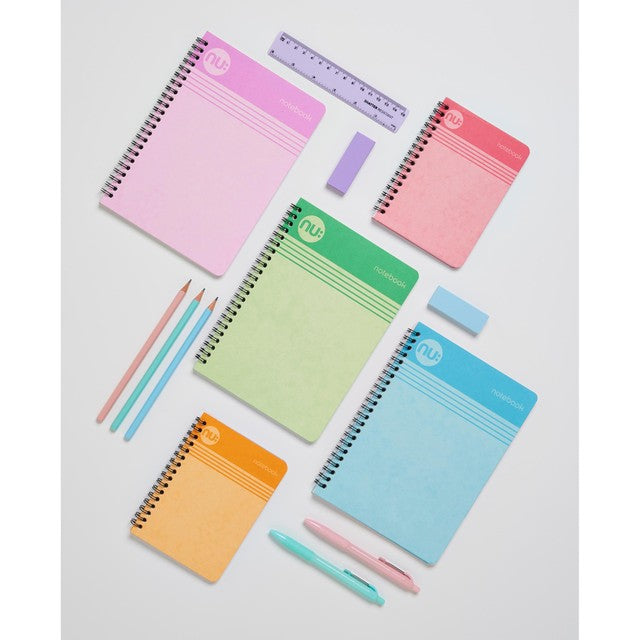 Nuco A5 Blue Wiro Notebook 110 pages, imported from the UK