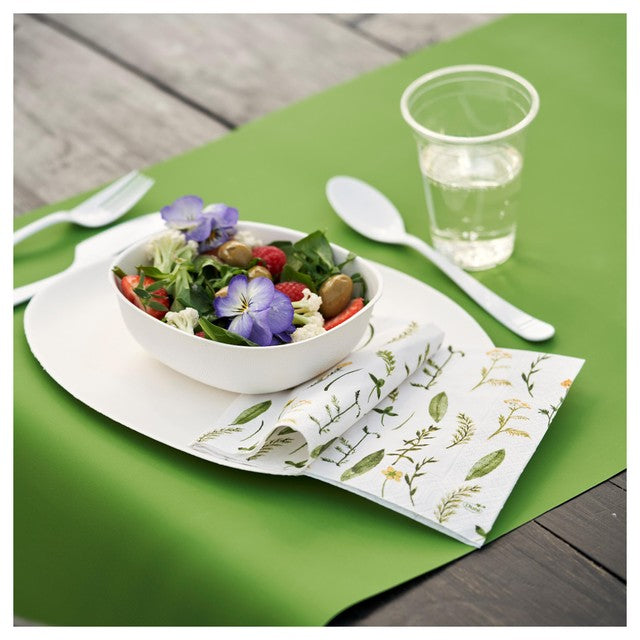 Duni Bio white bagasse 14cm party bowls (British brand)