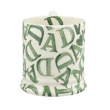 Emma Bridgewater D.A.D Green 1/2 pint mug - British product