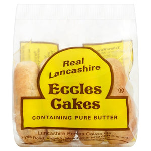 Lancashire Eccles Cakes 4 Pack Fruit Pastries
