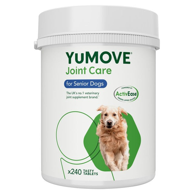 Lintbells YuMOVE Joint Supplement for Senior Dogs 240 tablets (British brand)