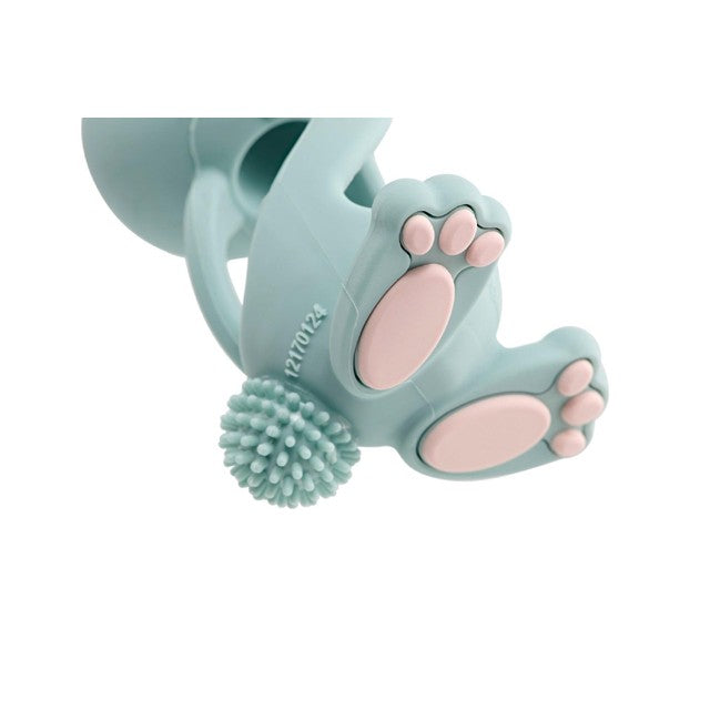 Brush-Baby Bobbie Bunny Teether Toy Eucalyptus Green - British product