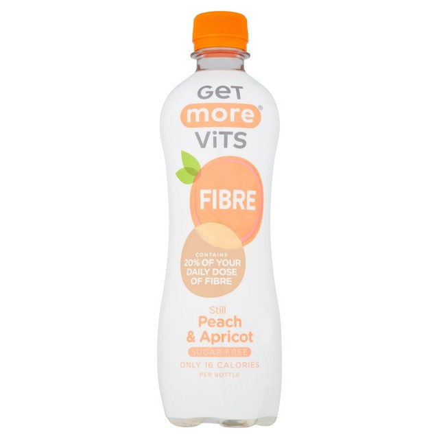 Get More Vits peach & apricot flavoured fibre water 500ml, UK version