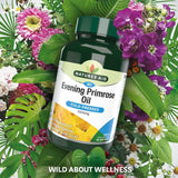 Natures Aid Evening Primrose Oil soft gel capsules 90 count, imported from the UK