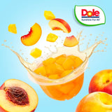 Dole peaches in juice fruit pots 4 x 113g - British product