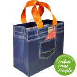 Deva Designs Denim Medium Gift Bag - British product