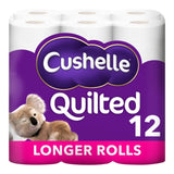 M&S Cushelle Quilted Toilet Rolls 50% More Sheets 12 Roll Pack- Buy online at McGrocer