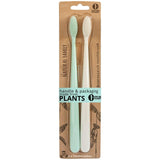M&S The Natural Family Co Twin Pack Adult Manual Toothbrushes Assorted Colours- Buy online at McGrocer