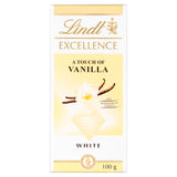 M&S Lindt Excellence Natural Vanilla White Chocolate Bar 100g- Buy online at McGrocer