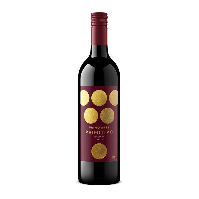 M&S Primitivo Puglia red wine 75cl, imported from the UK