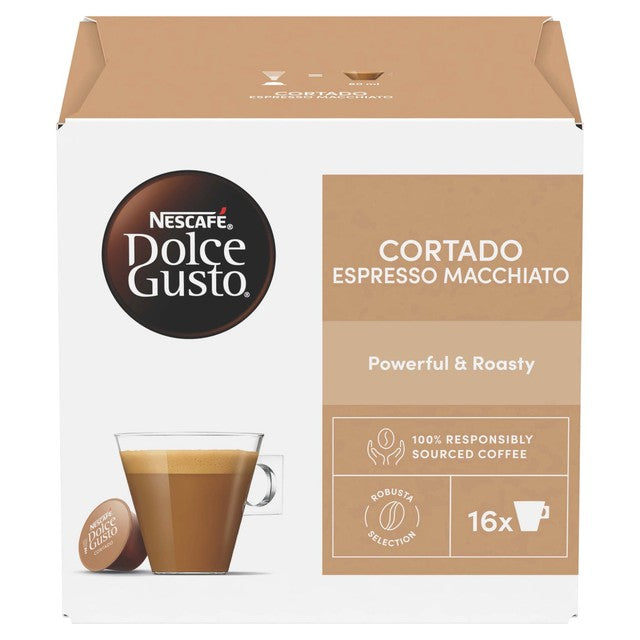 Nescafe Dolce Gusto Cortado coffee pods 16 caps, imported from the UK