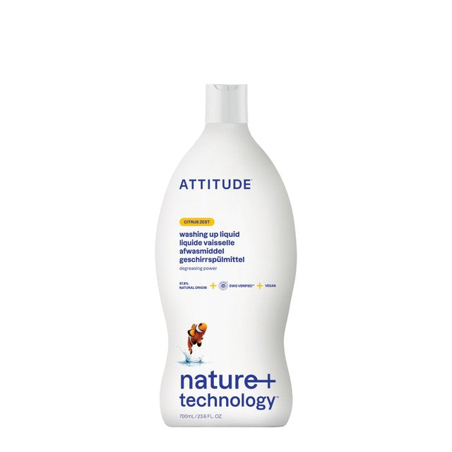 Attitude Citrus Zest washing up liquid 700ml - British product