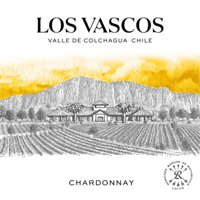 Los Vascos Chardonnay white wine 75cl, imported from the UK