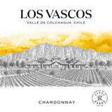 Los Vascos Chardonnay white wine 75cl, imported from the UK