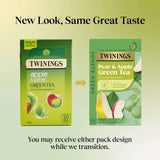 Twinings apple and pear green tea bags 20 per pack (British brand)