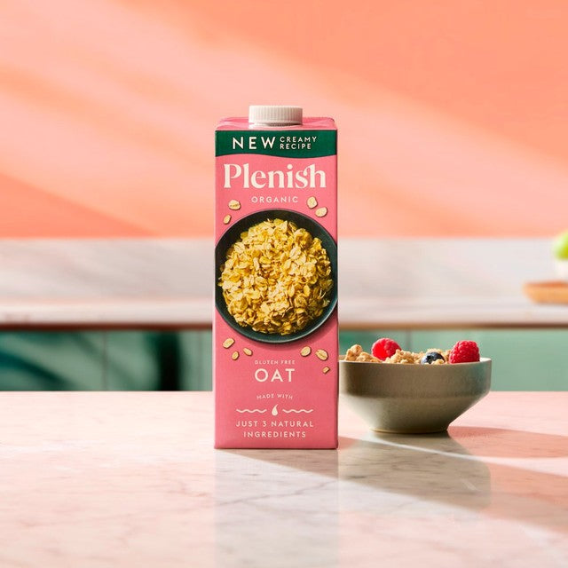 Plenish Organic Gluten Free Oat Drink 1L imported from the UK