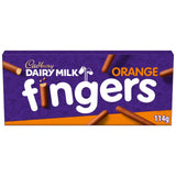 M&S Cadbury Dairy Milk Fingers Milk Chocolate Orange Biscuits 114g- Buy online at McGrocer