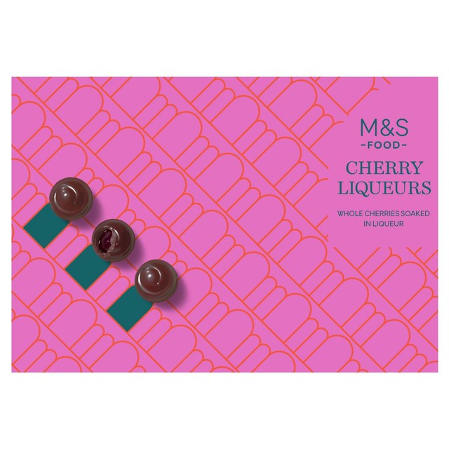 M&S cherry liqueur chocolates 250g, imported from the UK