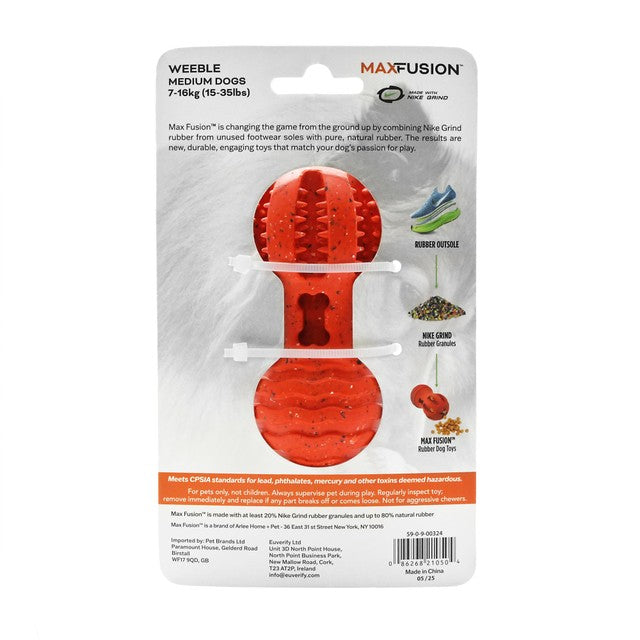 Nike Max Grind Weeble Dog Toy Small/Medium, imported from the UK