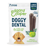 M&S Edgard & Cooper Apple & Eucalyptus Large Dog Dental Treat Sticks Pack of 7- Buy online at McGrocer