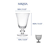 Mikasa Salerno wine glasses 260ml, imported from the UK