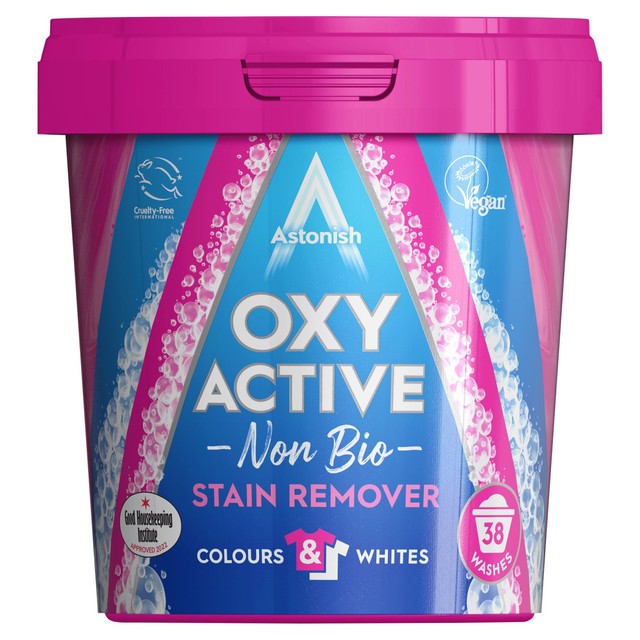 Astonish Oxy Active non-bio stain remover powder (British brand)