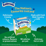 Ambrosia light custard dessert pots 4 x 120g - British product