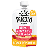 M&S Piccolo Brekkie Strawberry and Banana Organic Baby Breakfast Pouch 100g- Buy online at McGrocer