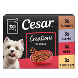 M&S Cesar Mixed Selection Wet Dog Food Pouches in Jelly 12 x 100g- Buy online at McGrocer