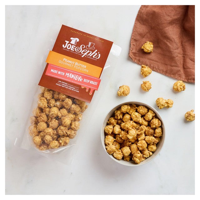 Joe Seph's Caramel & Peanut Butter Popcorn 75g, UK version
