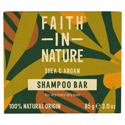 M&S Faith in Nature Shea & Argan Shampoo Bar 85g- Buy online at McGrocer