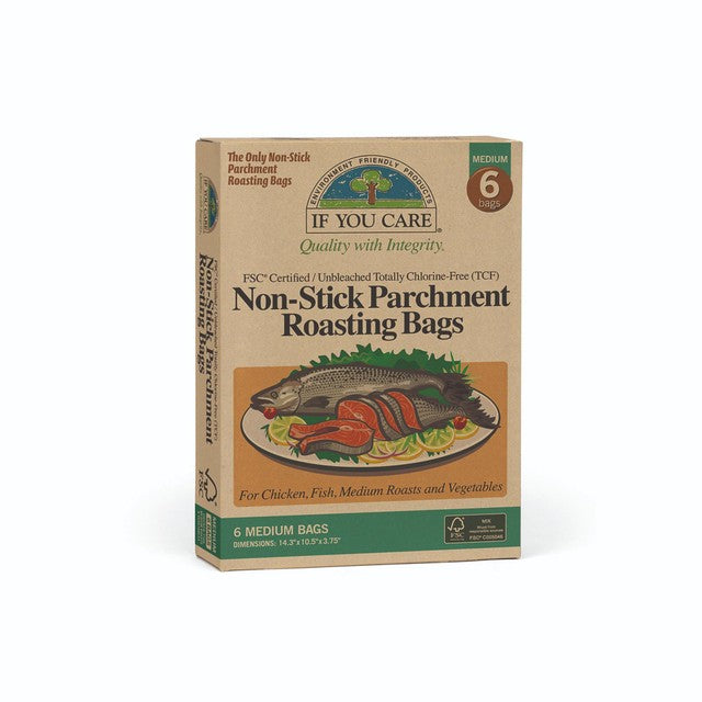 If You Care non-stick parchment roasting bags 6 Pack, UK version