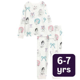 M&S Princess Pyjamas cream 6-7 years, imported from the UK