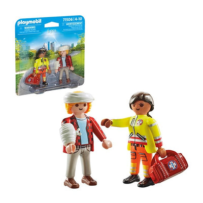 M&S Playmobil Medic with Injured Person DuoPack Toy Figure Set- Buy online at McGrocer