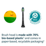 Philips Sonicare W2 brush head black 2+1 pack, imported from the UK