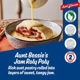 Aunt Bessie's Jam Roly Poly suet pudding 300g - British product