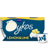 Oykos Lemon Lime Greek Yoghurt Dessert 4x110g imported from the UK