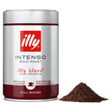 Illy espresso dark ground roasted coffee 250g, UK version
