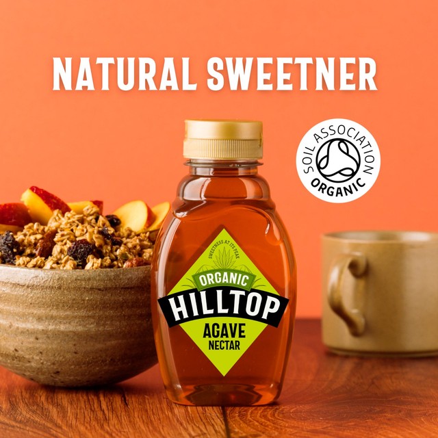 Hilltop Honey Organic Agave Syrup 330g, UK version