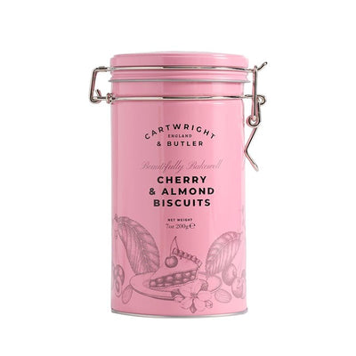 M&S Cartwright & Butler Cherry & Almond Biscuits in Tin 200g- Buy online at McGrocer