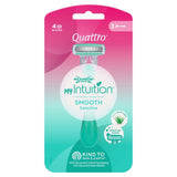 M&S Wilkinson Sword myIntuition Smooth Sensitive Quattro Disposable Razors 3 per pack- Buy online at McGrocer