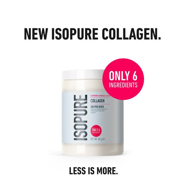 Isopure raspberry lemonade collagen powder 345g, UK version