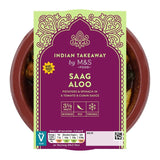 M&S Saag Aloo 250g, imported from the UK