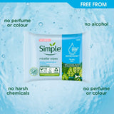 Simple Kind to Skin Micellar Biodegradable Cleansing Wipes 20 pack (British brand)