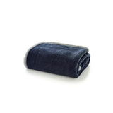 M&S Deyongs Hazelwood Reversible Sherpa Throw Navy 130 x 170cm- Buy online at McGrocer