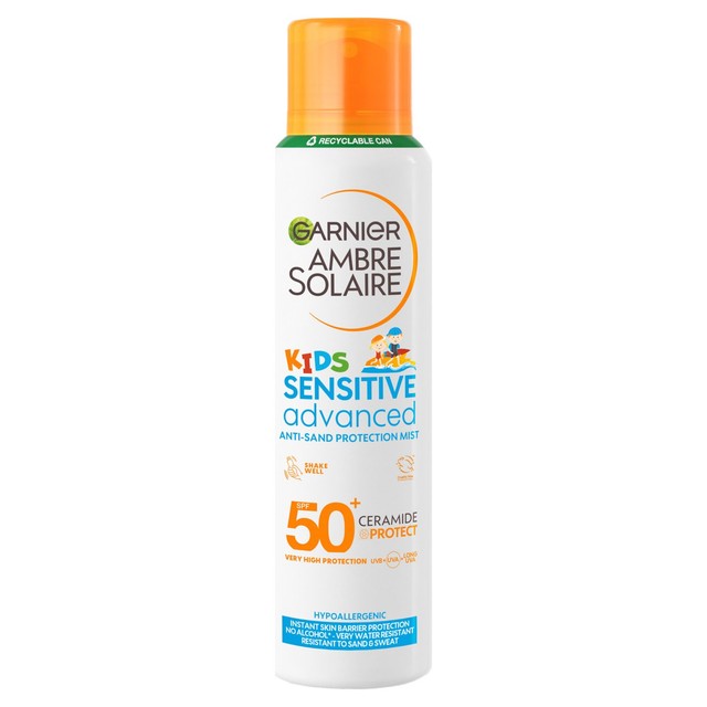 Garnier Ambre Solaire Kids Anti-Sand SPF50+ Sun Protection Spray, UK version