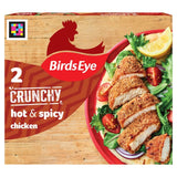 Birds Eye 2 filetes de pechuga de pollo empanizados picantes y calientes, congelados, 180 g