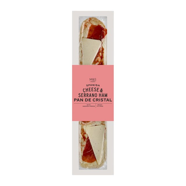M&S Serrano Ham Cheese Pan De Cristal 258g, imported from the UK